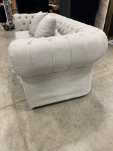 Load image into Gallery viewer, Waltman Chesterfield 98.5” Rolled Arm Sofa-Light Grey

