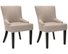Load image into Gallery viewer, Lotus Linen Upholstered Side Chair Set of 2 *AS IS #506HW
