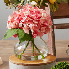 Load image into Gallery viewer, Blooming Hydrangea Floral Arrangement in Vase Pink #355HW
