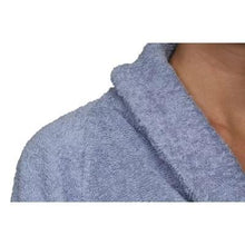 Load image into Gallery viewer, West Oak Lane 100% Cotton Terry Cloth Bathrobe-Large-Blue #83ms

