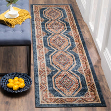 Load image into Gallery viewer, Isanotski Oriental Brown/Blue Runner Area Rug 2’2” x 8’(1689RR)

