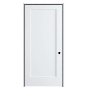 30" x 80" x 1 3/8" 1 Panel Primed Prehung Interior Door 3345RR