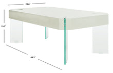 Load image into Gallery viewer, Katelyn Rectangular Contemporary Glass Leg Coffee Table #469HW
