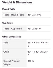 Load image into Gallery viewer, *AS IS* Camak 8 Piece rattan Sectional (Missing cushions and 2 drink holder inserts!)
