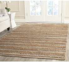 Load image into Gallery viewer, Safavieh Cape Cod 10&#39; X 14&#39; Hand Woven Jute and Cotton Rug in Blue(1702RR)
