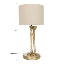 Load image into Gallery viewer, Cyndra 21&quot; Gold Legs Table Lamp(1414)
