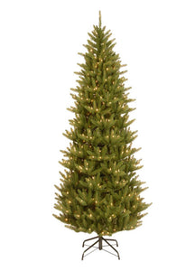 7.5 ft. Natural Fraser Slim Artificial Christmas Tree with Clear Lights 750 Lights MH41
