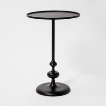 Load image into Gallery viewer, Threshold Londonberry Turned Metal Accent Table Black- #9973ha
