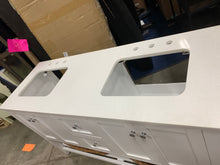 Load image into Gallery viewer, Lakeshore 60&quot; Double Bathroom Vanity, White, Top: Quartz
