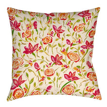 Load image into Gallery viewer, Julia’s Fancy Floral Throw Pillow (set of 2) 101DC
