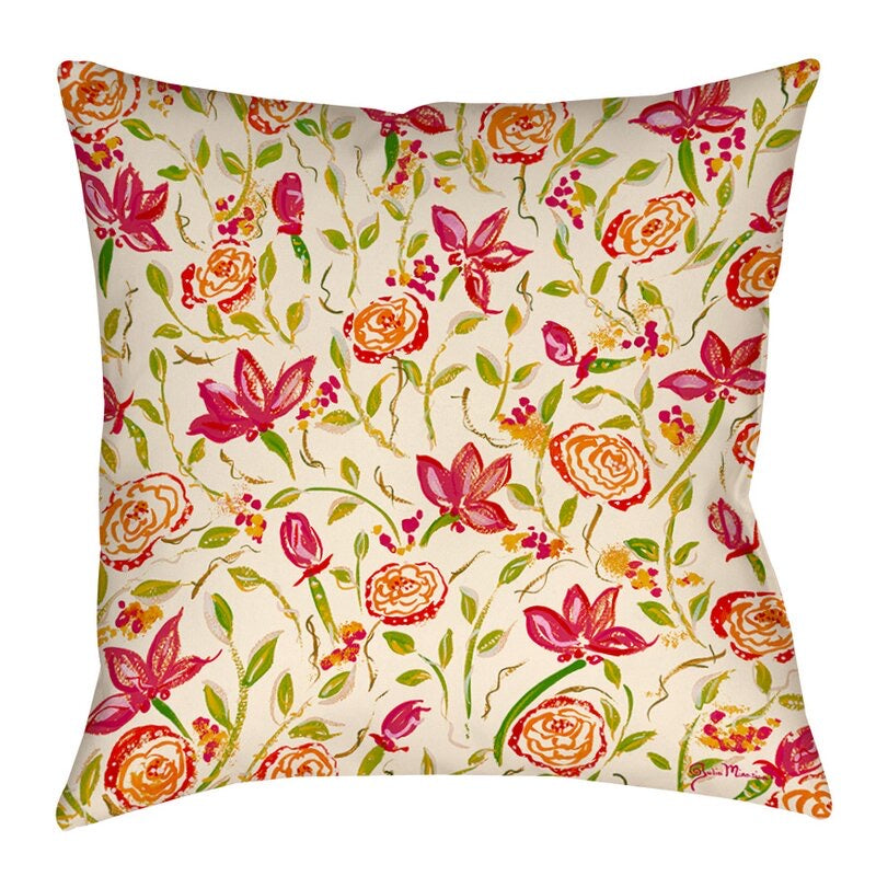 Julia’s Fancy Floral Throw Pillow (set of 2) 101DC
