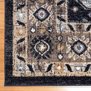 Rio Rug Collection, Manet Charcoal 5ft 3in x 7ft #4NT