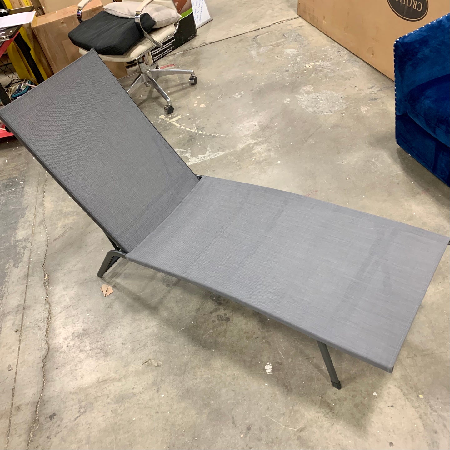 Armless Sling Outdoor Chaise Lounge