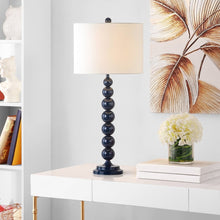 Load image into Gallery viewer, Jenna Navy &amp; Off-White 31.5&quot; Stacked Ball Lamp - Set of 2 #544HW
