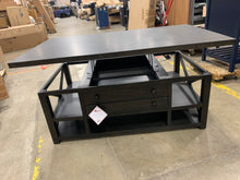 Load image into Gallery viewer, Traditional Lift Top Cocktail Table in Weathered Brown

