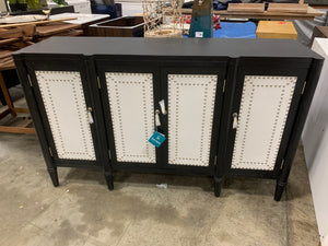 Renee 4 Door Sideboard Black/White AS IS