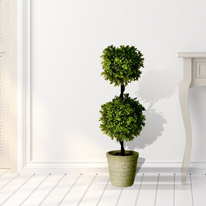 24” Artificial Boxwood Topiary in Pot #36HW