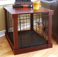 Load image into Gallery viewer, Ansel Deluxe Pet Crate in Brown-Medium #5523

