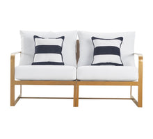 Load image into Gallery viewer, Mirabelle Outdoor Sofa in White and French Gold(623)
