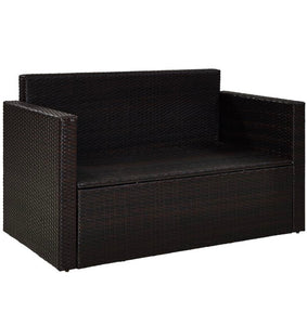 Palm Harbor Wicker Outdoor Loveseat with Sand Cushions #269HW