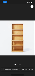 72" Delle 5 Shelf Bookcase
