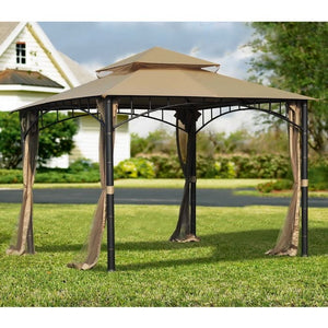 7' Madaga Gazebo Replacement Mosquito Net ONLY Khaki/Olive(1473)