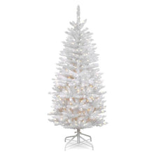 Load image into Gallery viewer, 4.5 ft. Kingswood White Fir Pencil Artificial Christmas Tree with Clear Lights (SB1620)
