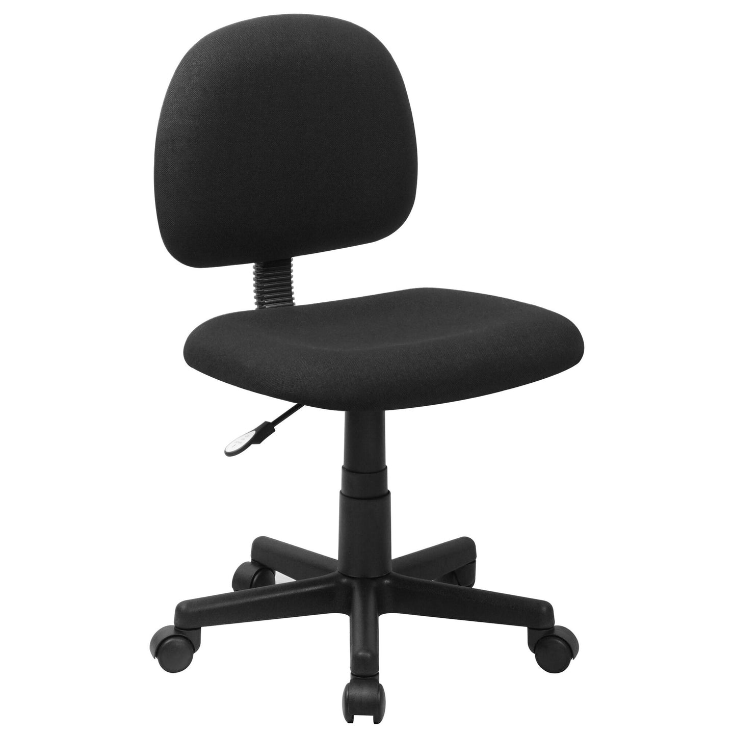Mid-Back Black Fabric Swivel Task Office Chair(1852RR)