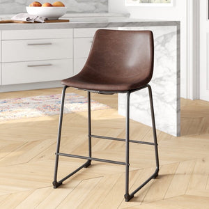 Irving 23.75" Counter Stools Set of 2 Brown(1435)