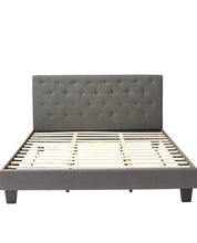 Load image into Gallery viewer, Furniture of America Roy Fabric Platform Bed with Button Tufted Headboard Design, *Headboard Only* California King, Gray #346HW
