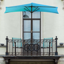 Load image into Gallery viewer, Half Round 7.6&#39; Market Umbrella Brilliant Blue(1864RR)
