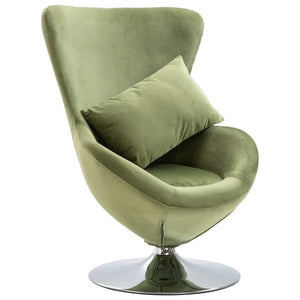 Minnick Swivel Balloon Chair-Light Green #78-NT