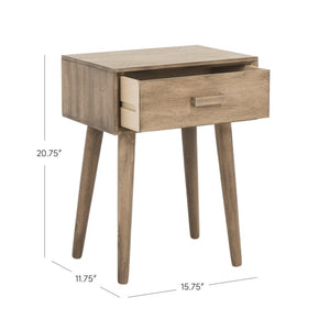 Orion End Table with Storage Desert Brown(1025)