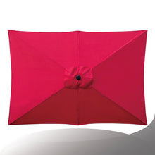 Load image into Gallery viewer, Bradford 10&#39; x 6.5&#39; Rectangular Market Umbrella Red #276HW
