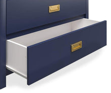 Load image into Gallery viewer, Monarch Hill Haven Navy Blue 3-Drawer Dresser
