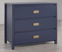 Load image into Gallery viewer, Monarch Hill Haven Navy Blue 3-Drawer Dresser
