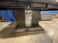 Load image into Gallery viewer, Furniture of America Antoine Lighted Wood Pedestal Dining Table in Black
