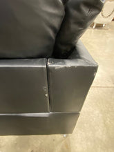 Load image into Gallery viewer, Aberdale 109&quot; Wide Faux Leather Right Hand Facing Corner Sectional with Ottoman
