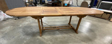 Load image into Gallery viewer, Teak Wood Orleans Oval Outdoor Patio Extension Dining Table
