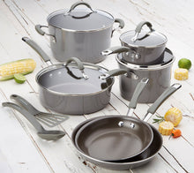 Load image into Gallery viewer, 12-Piece Cucina Hard Porcelain Enamel Cookware Se
