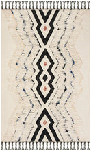 Load image into Gallery viewer, Safavieh Kenya Ivory/Black Blue Rug 8&#39; x 10&#39;

