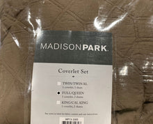 Load image into Gallery viewer, Madison Park Harper Full/Queen Coverlet Set in Taupe 1394CDR
