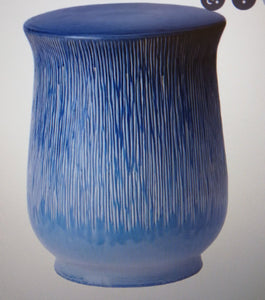 Blue Maximo 18'' Tall Ceramic Garden Stool