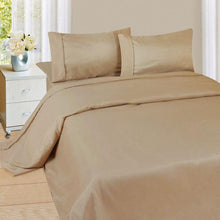Load image into Gallery viewer, 3-Piece Taupe Solid 75 Thread Count Twin XL Sheet Set 1347CDR
