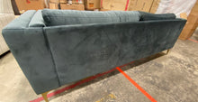 Load image into Gallery viewer, 89&quot; Velvet Square Arm Sofa with Reversible Cushions
