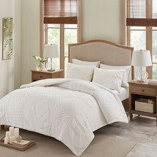 Load image into Gallery viewer, Madison Park Bahari 3-Piece King/California King Duvet Cover Set in White B71 MS 2524
