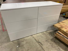 Load image into Gallery viewer, White Basic 6 Drawer  Double Dresser
