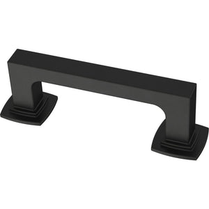 3" (76mm) Centers Parow Pull in Matte Black, (Set of 28)