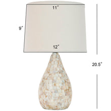 Load image into Gallery viewer, Lauralie 20.5 in. H Capiz Coastal Shell Table Lamp - Set of 2 (SB1098)
