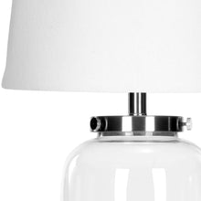 Load image into Gallery viewer, 22.5&quot; Evan Fillable Glass Table Lamp Clear - Includes CFL Light Bulb (SB301)
